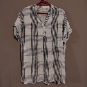 Checkered Plaid Blouse